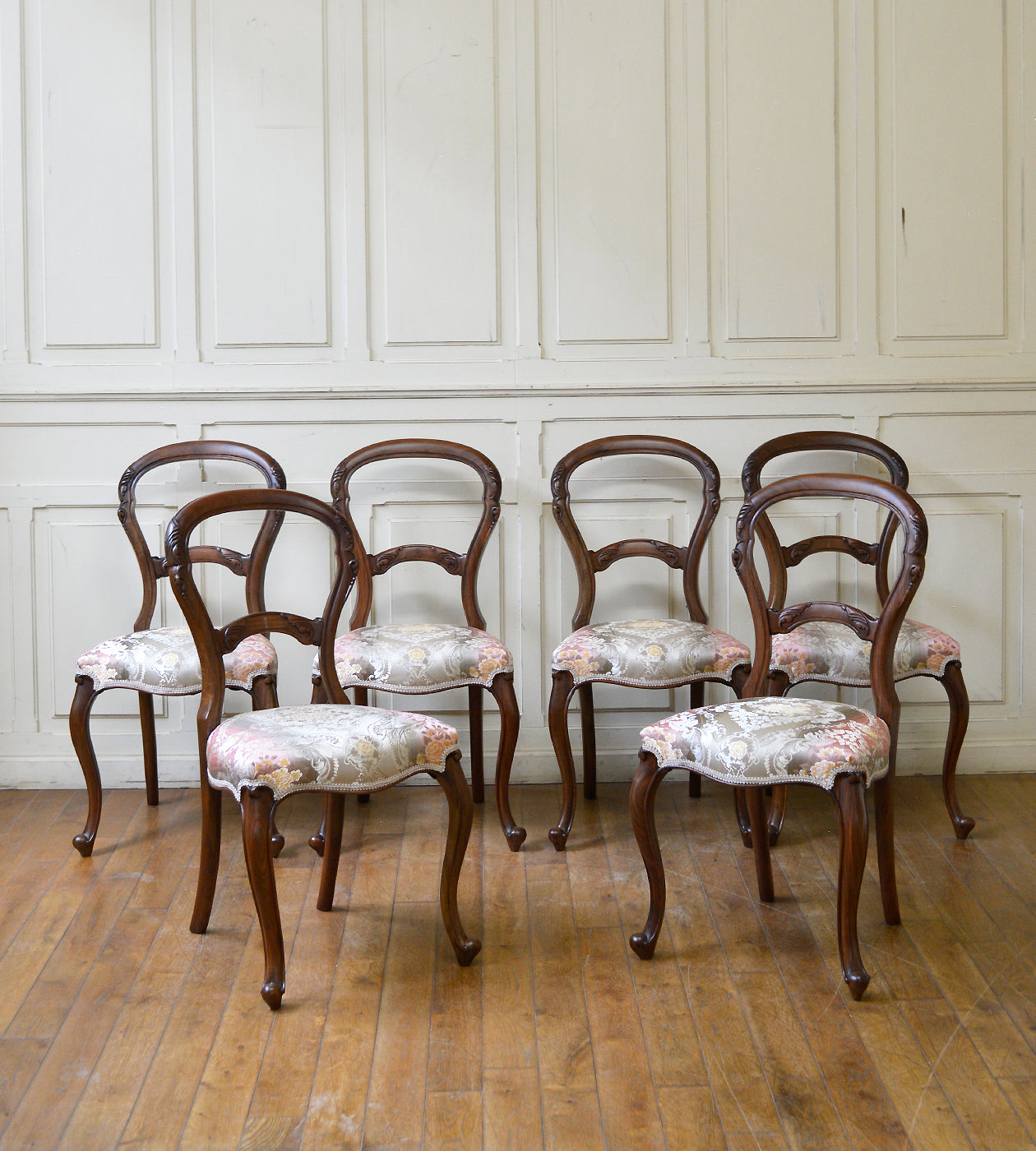 バルーンバックチェア4脚セット