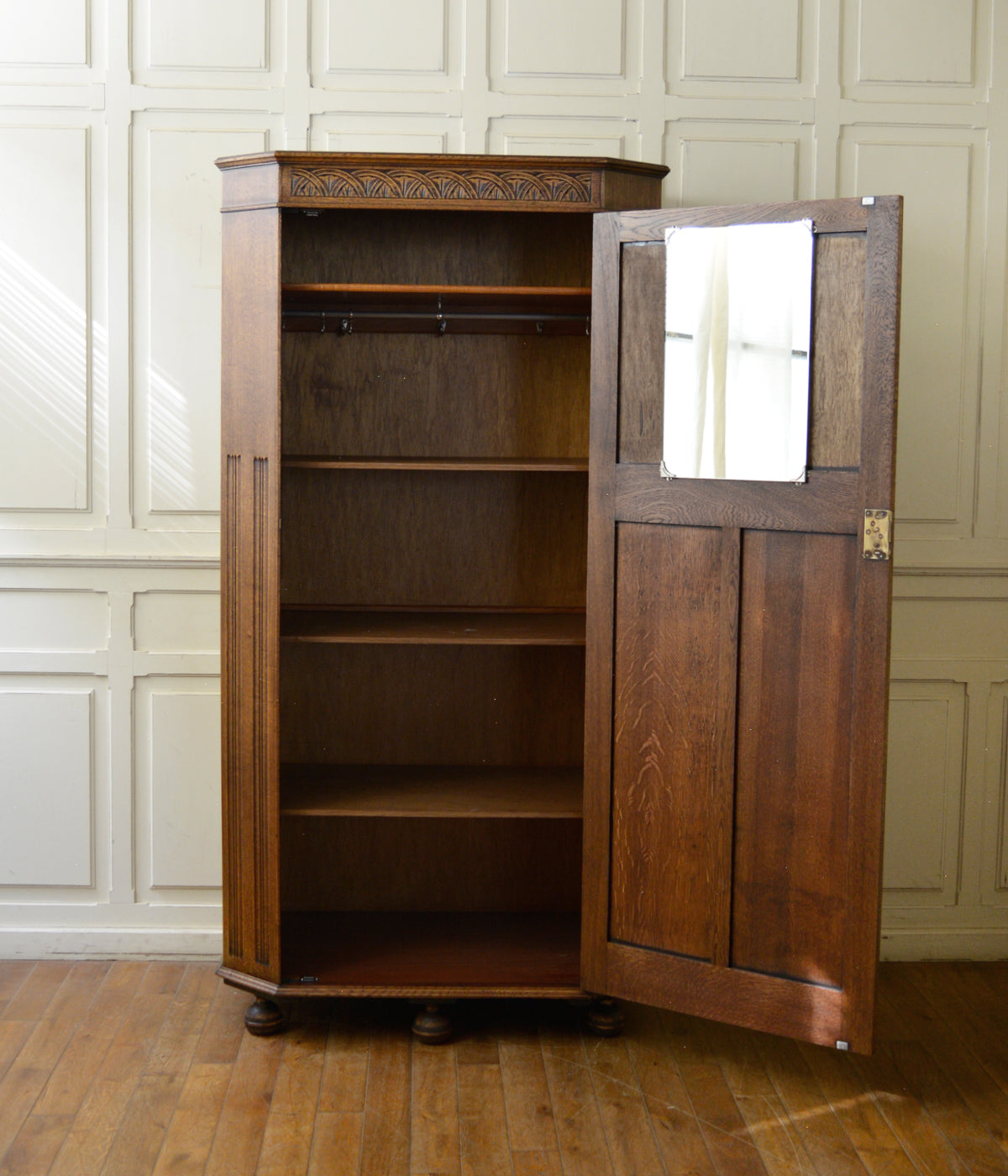 木製 英国 イギリス アンティーク ワードローブ クローゼット ロッカー